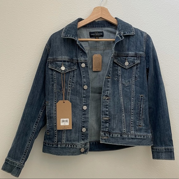 NWT Lucky Brand Tomboy Trucker Denim Jacket - Picture 3 of 11